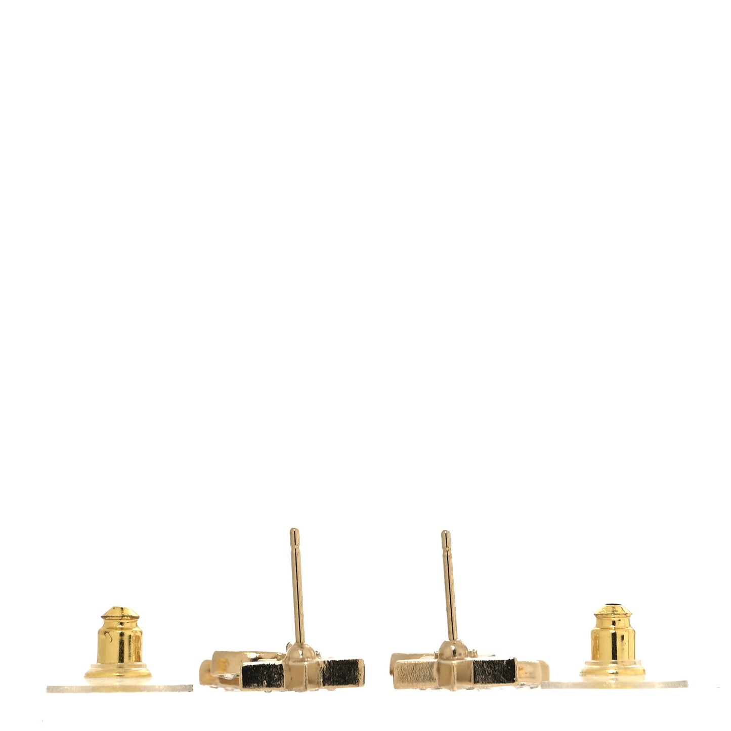 Crystal CC Star Drop Earrings Gold