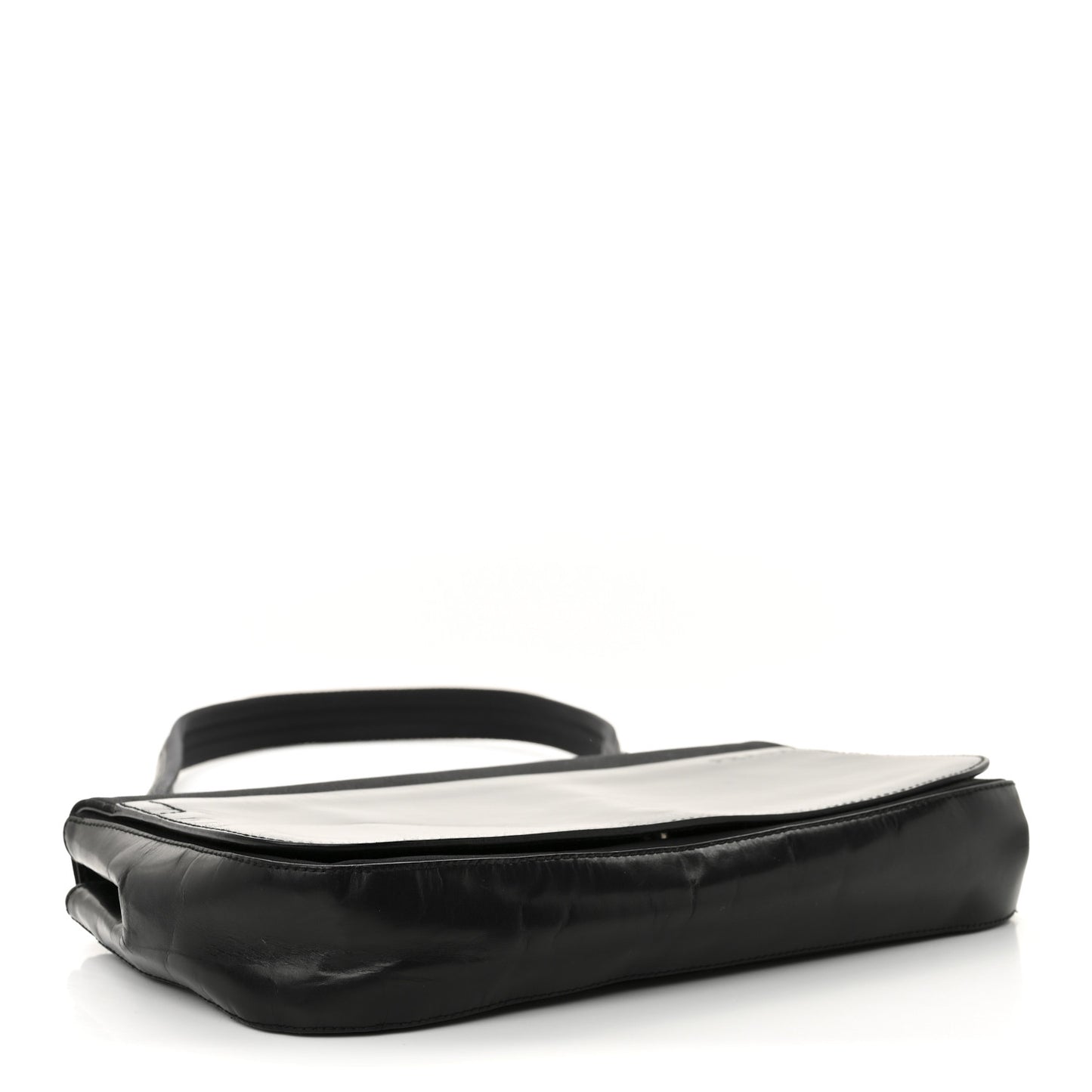 Canvas Soft Calfskin Super Basic 100 Shoulder Bag Black