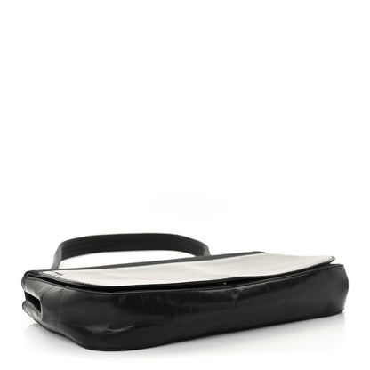 Prada Canvas Soft Calfskin Super Basic 100 Shoulder Bag Black 4 of 14
