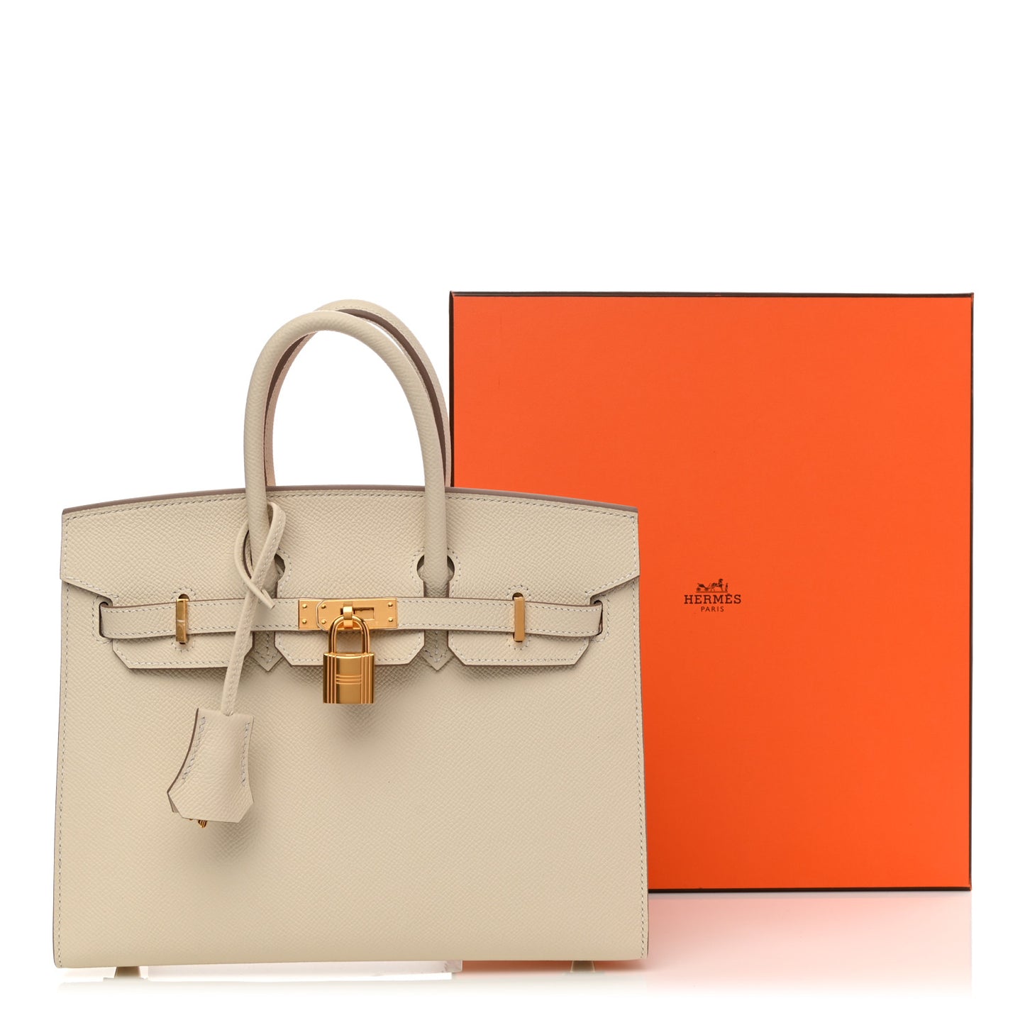 Epsom Birkin Sellier 25 Craie