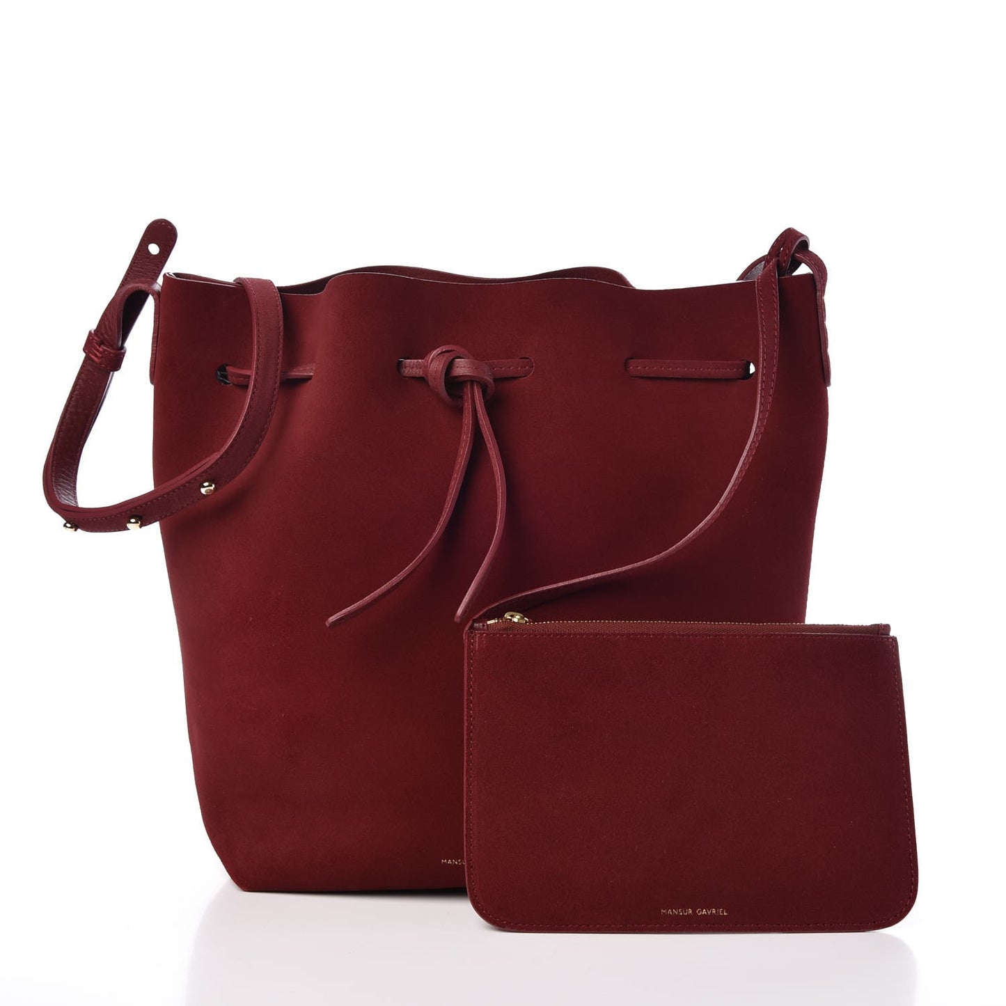 Suede Bucket Bag Rococo