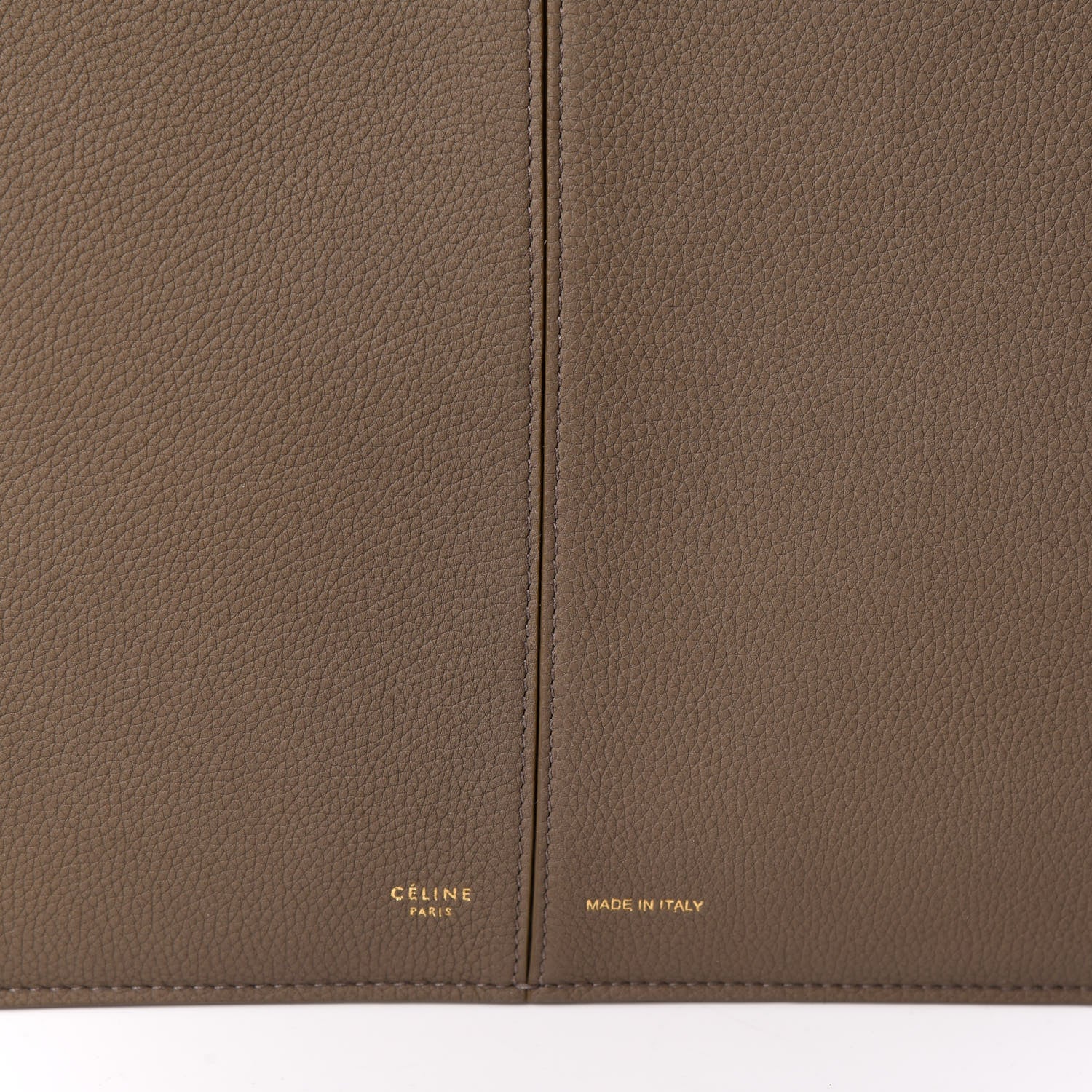 Celine Baby Grained Calfskin Medium Tri-Fold Bag Taupe 7 of 9