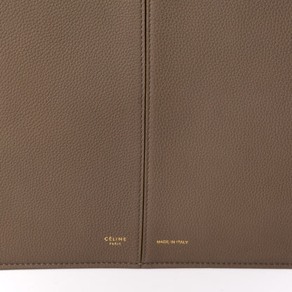 Celine Baby Grained Calfskin Medium Tri-Fold Bag Taupe 7 of 9