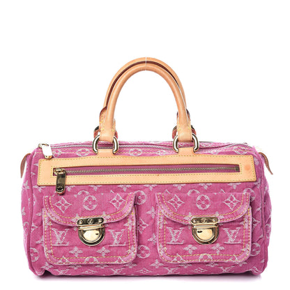 Louis Vuitton Monogram Denim Neo Speedy Fuchsia 1 of 16