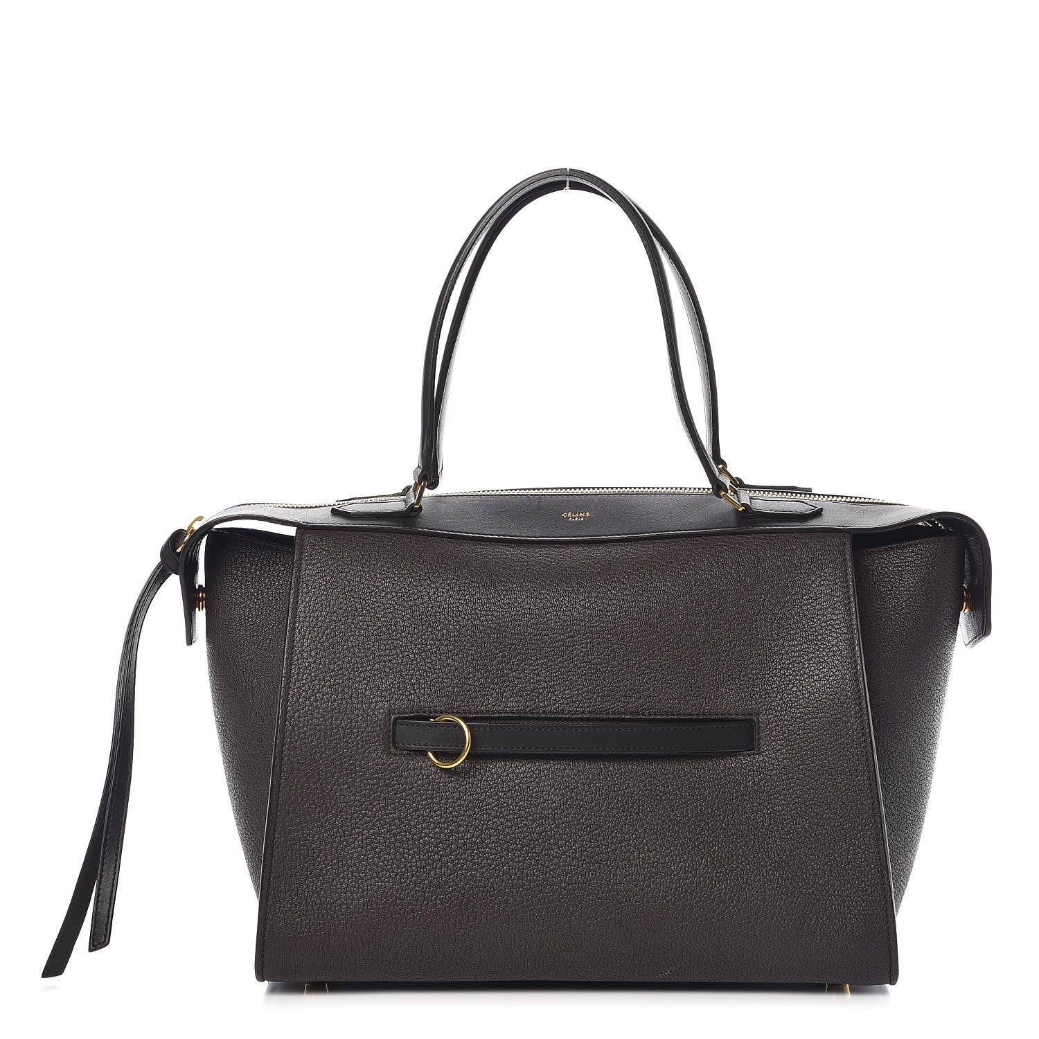 Celine Goatskin Smooth Calfskin Small Ring Bag Dark Taupe 1 of 13
