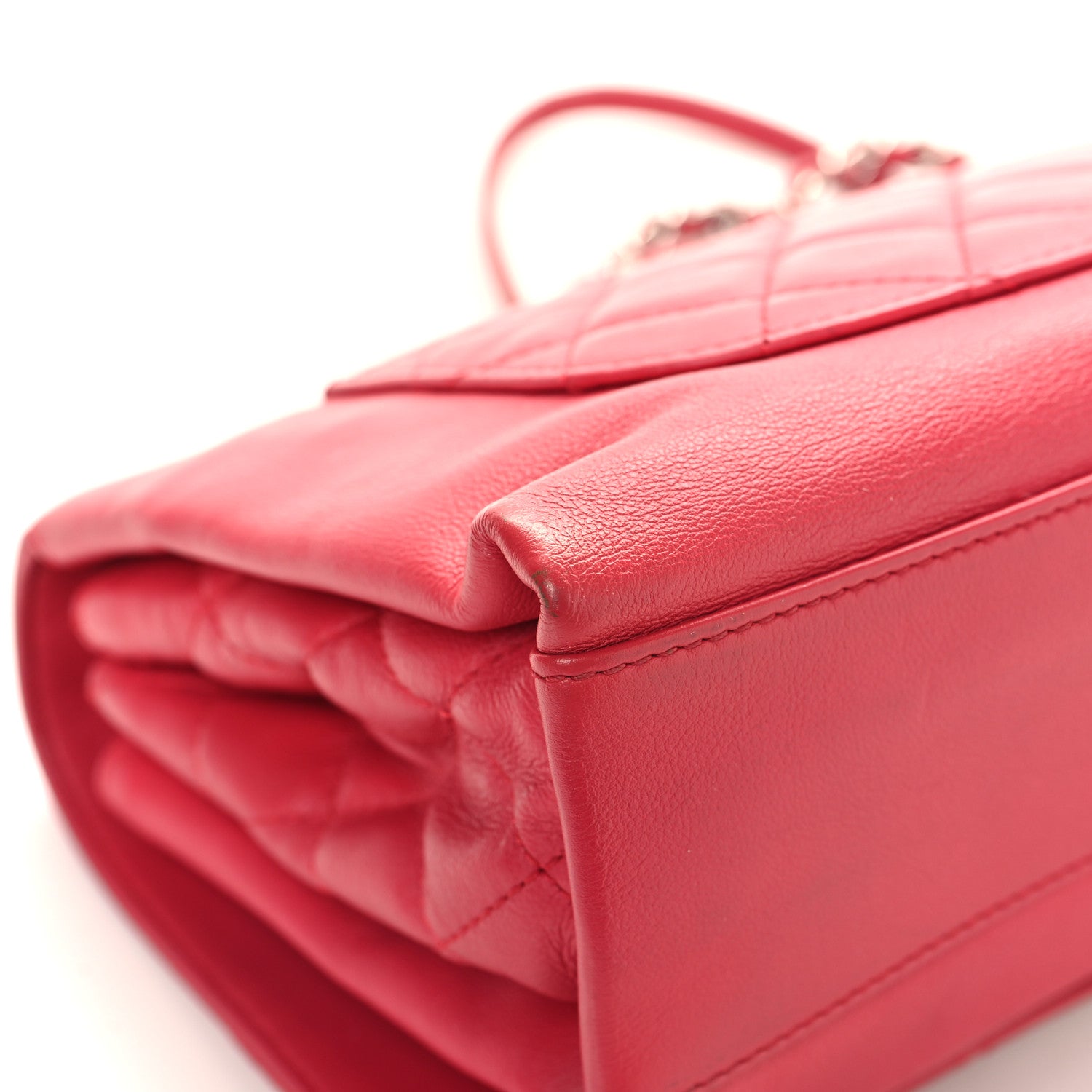 Chanel Calfskin Small Tramezzo Flap Red 11 of 16