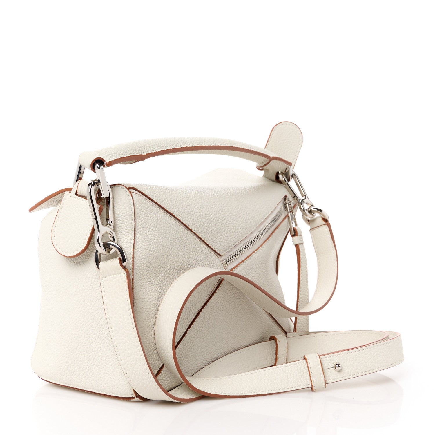 Loewe Calfskin Small Puzzle Bag Ivory 3 of 11