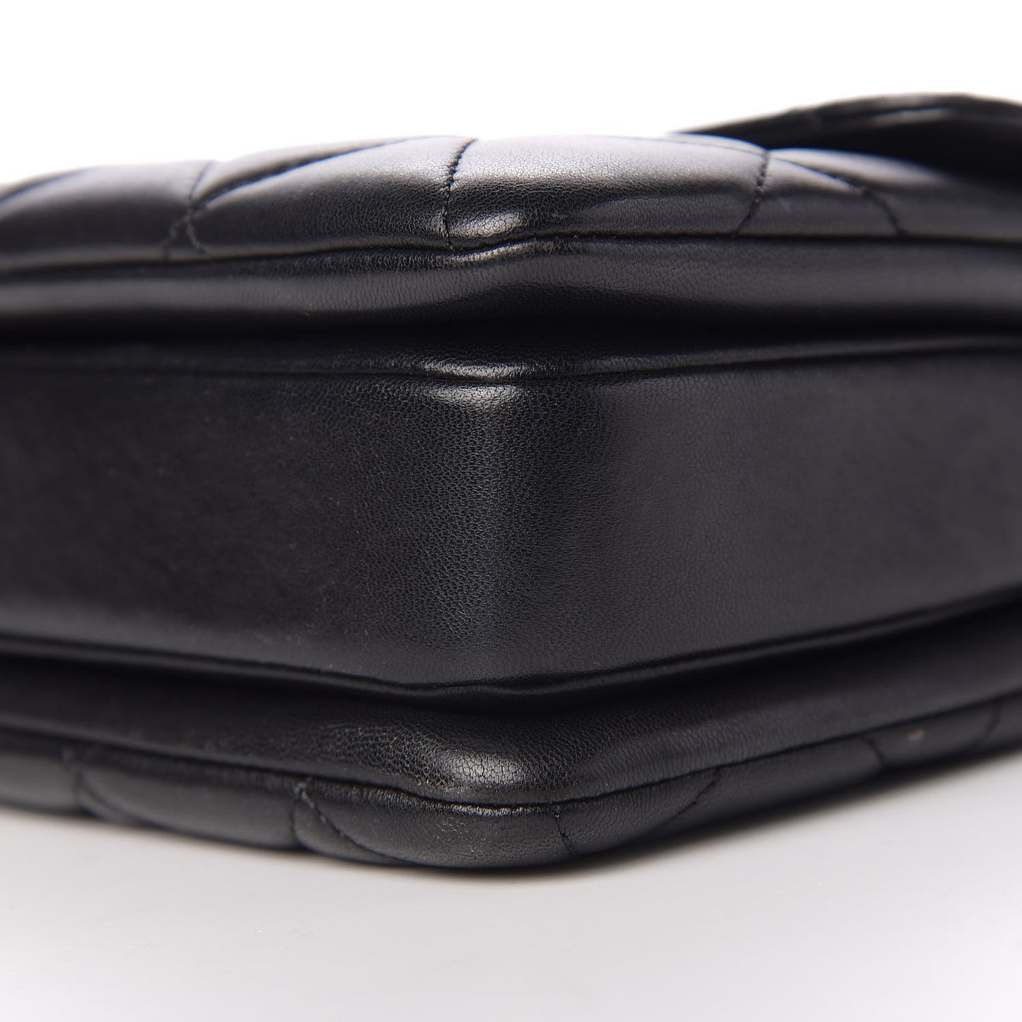 Lambskin Quilted Small Trendy CC Dual Handle Flap Bag Black