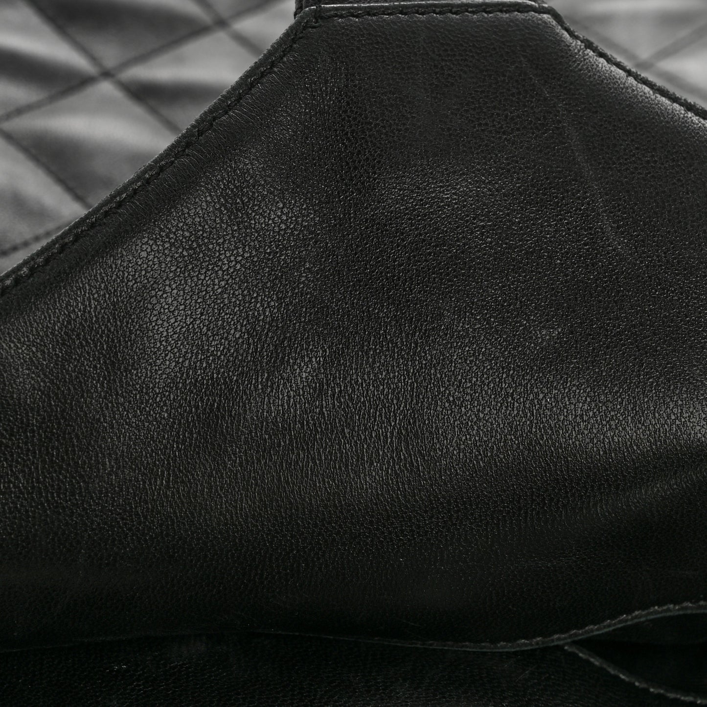 Lambskin Quilted Maxi Icare Shopping Tote Black