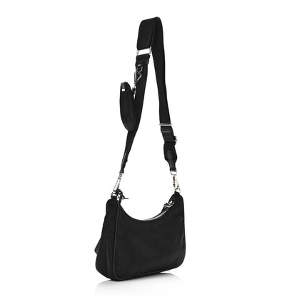 Prada Nylon Re-Edition 2005 Shoulder Bag Black 3 of 12