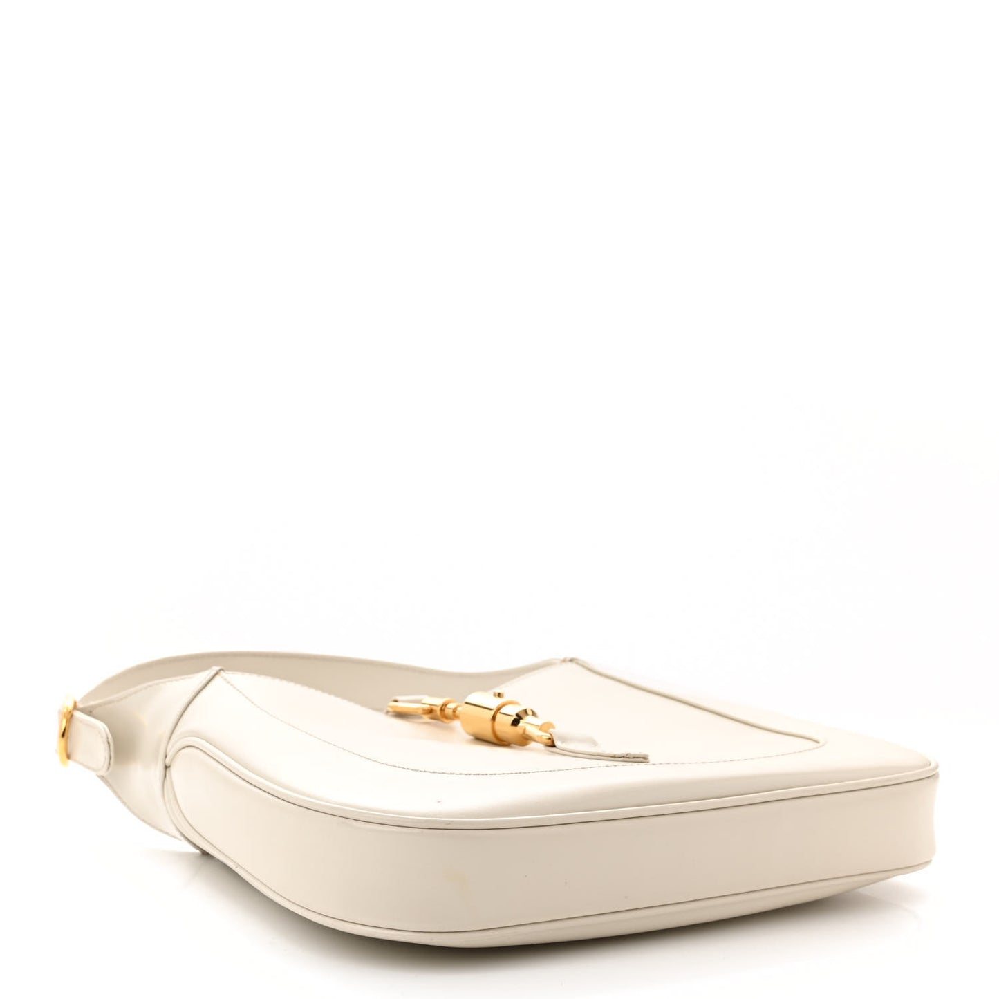 Boarded Dyana Lux Calfskin Small Jackie 1961 Hobo Mystic White