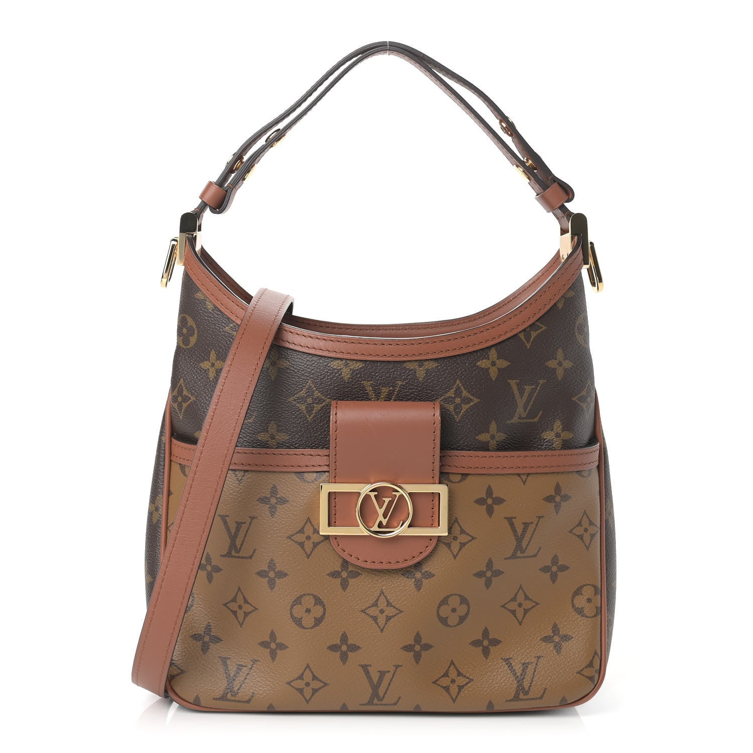 Louis Vuitton Reverse Monogram Dauphine Hobo PM 1 of 8