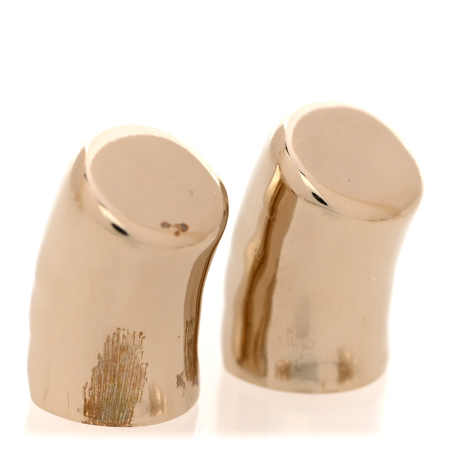 Chanel Metal Large CC Earrings Light Gold 5 of 5