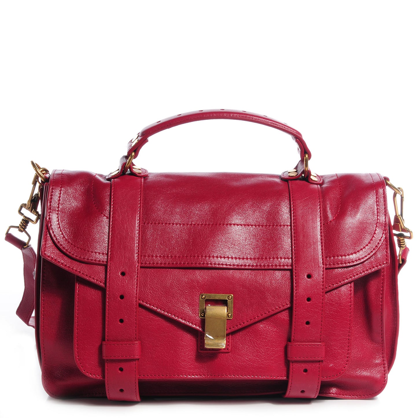 Lambskin PS1 Medium Satchel Chianti