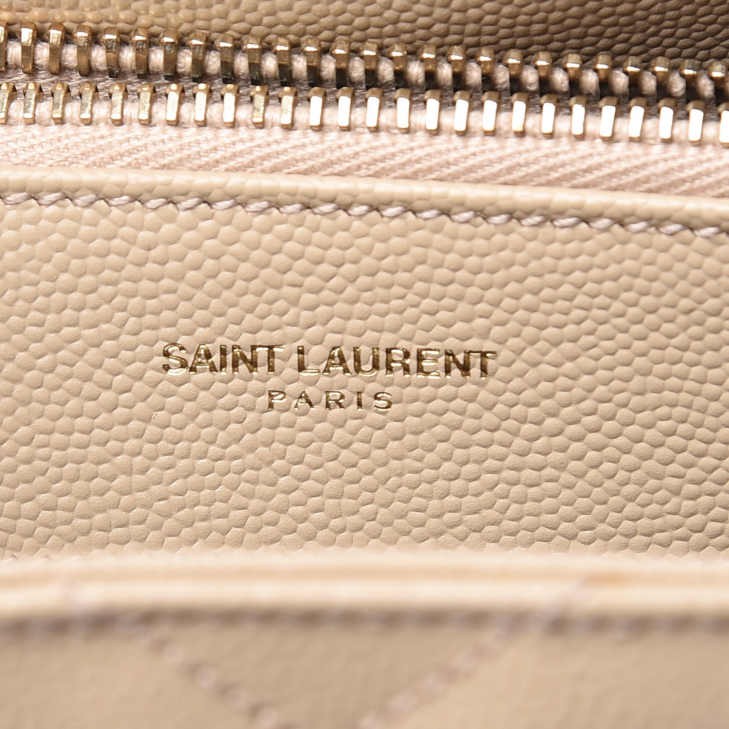 Saint Laurent Grain De Poudre Matelasse Chevron Monogram Shopping Bag Nude Powder 7 of 12