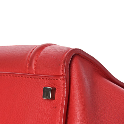 Celine Supple Calfskin Medium Phantom Luggage Vermillion 10 of 13