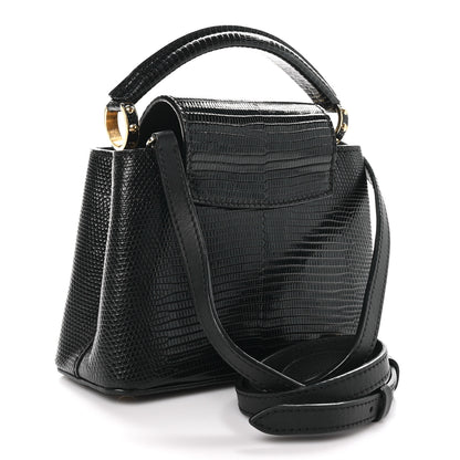 Louis Vuitton Lizard Capucines Mini Black 3 of 10