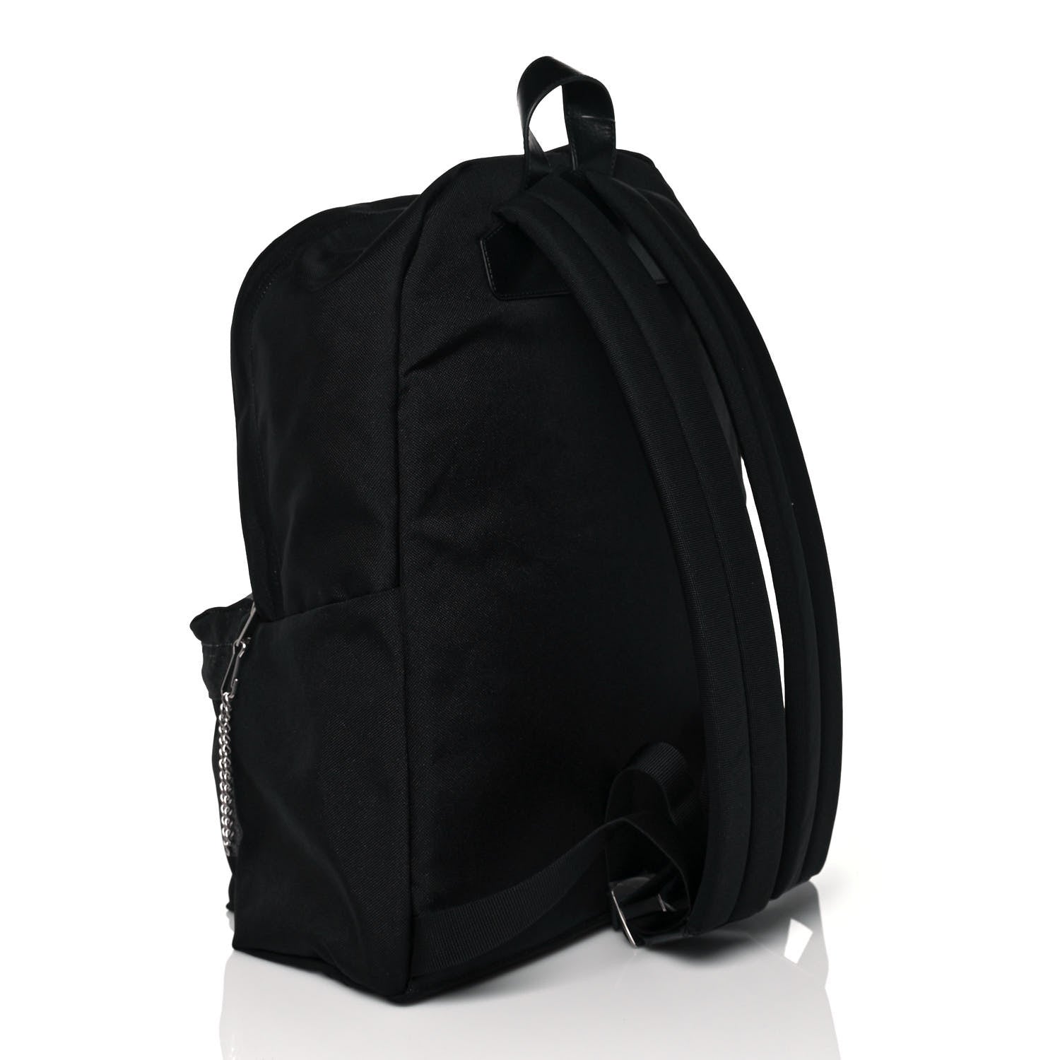 Celine x Christian Marclay Nylon Phonoguitar Print Medium Backpack White Black 3 of 13