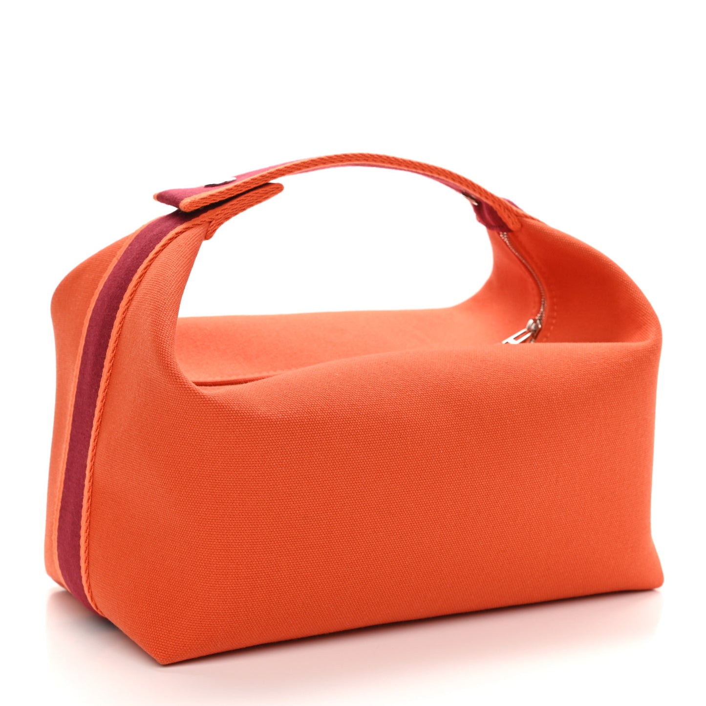 Canvas Large Bride-A-Brac Pouch Orange Feu Burgundy