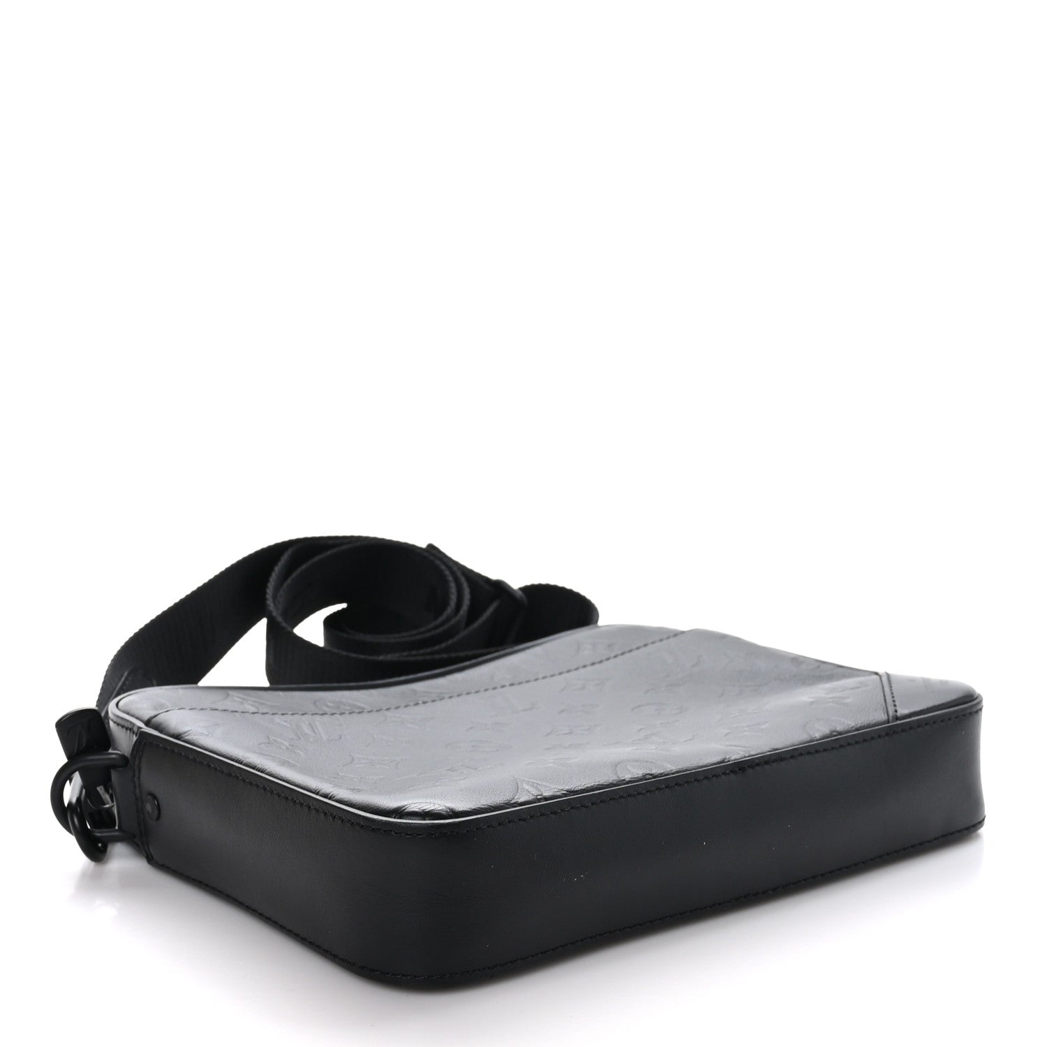 Louis Vuitton LOUIS VUITTON Calfskin Monogram Shadow Duo Messenger Black 4 of 9