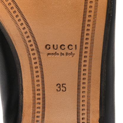 Gucci Calfskin Womens Jordaan Loafers 35 Black 6 of 9