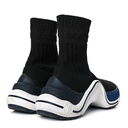 Louis Vuitton Stretch Textile LV Archlight Sneaker Boots 36 Black Blue 4 of 12