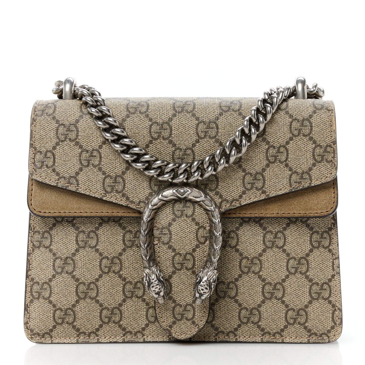 GG Supreme Monogram Mini Dionysus Shoulder Bag Taupe
