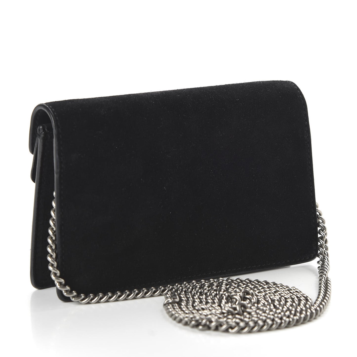 Suede Super Mini Dionysus Shoulder Bag Black