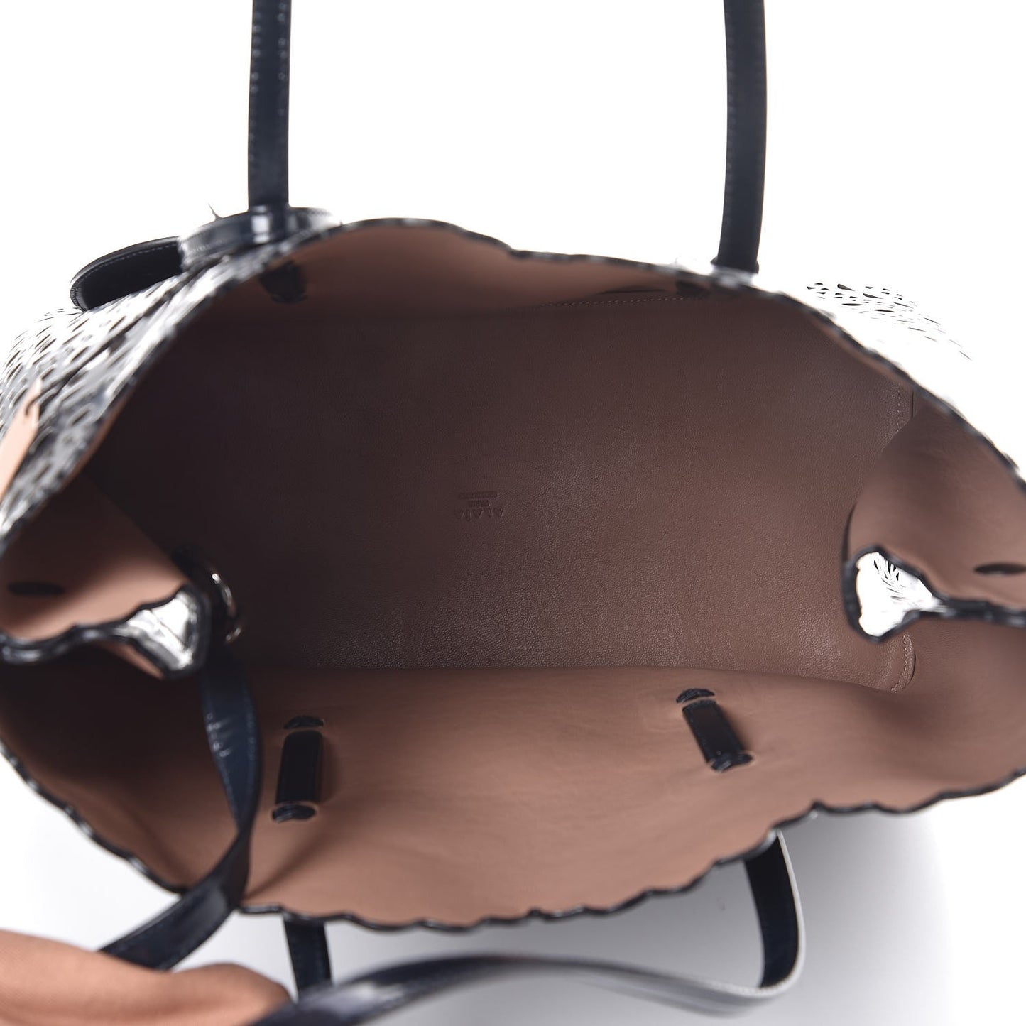 Calfskin Vienne Wave Mina 32 Bag Nuit Noir