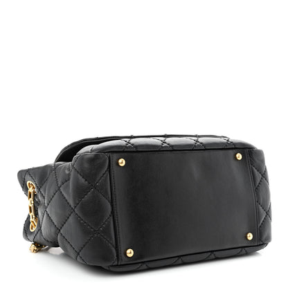 Chanel Calfskin Quilted Retro Chain Flap Black 4 of 10