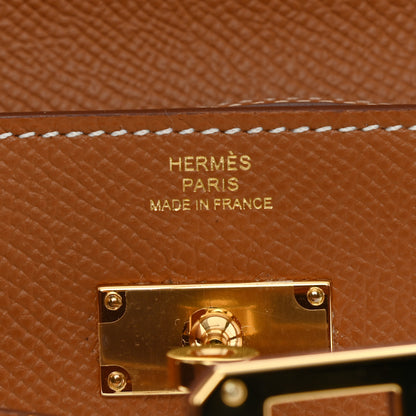 Hermes Epsom Kelly Wallet To Go Gold 6 of 9