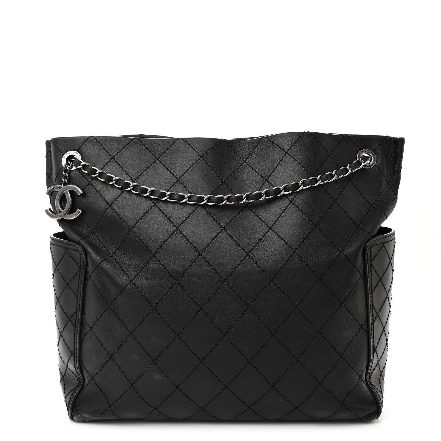 Chanel Calfskin CC Pocket Hobo Black 1 of 18