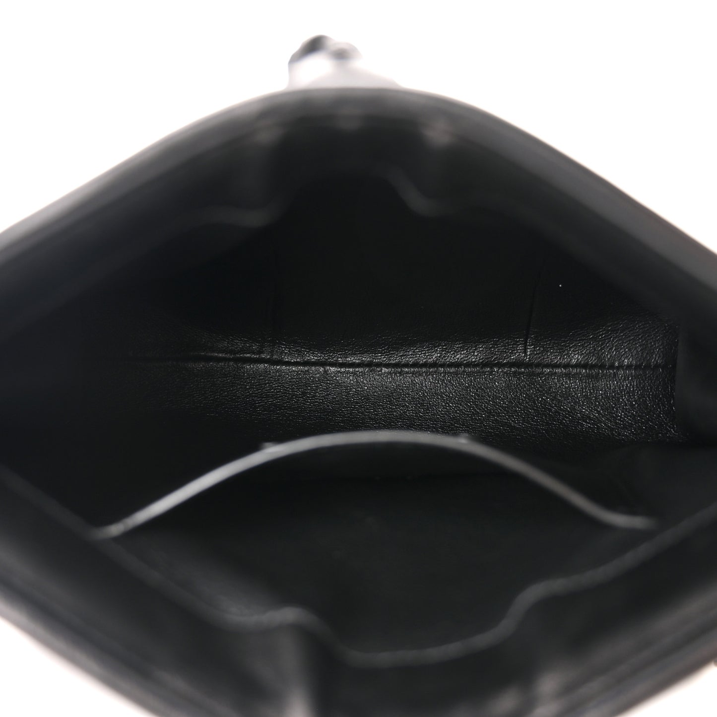 Suede Woven Baby Victoire Chain Clutch Bag Black