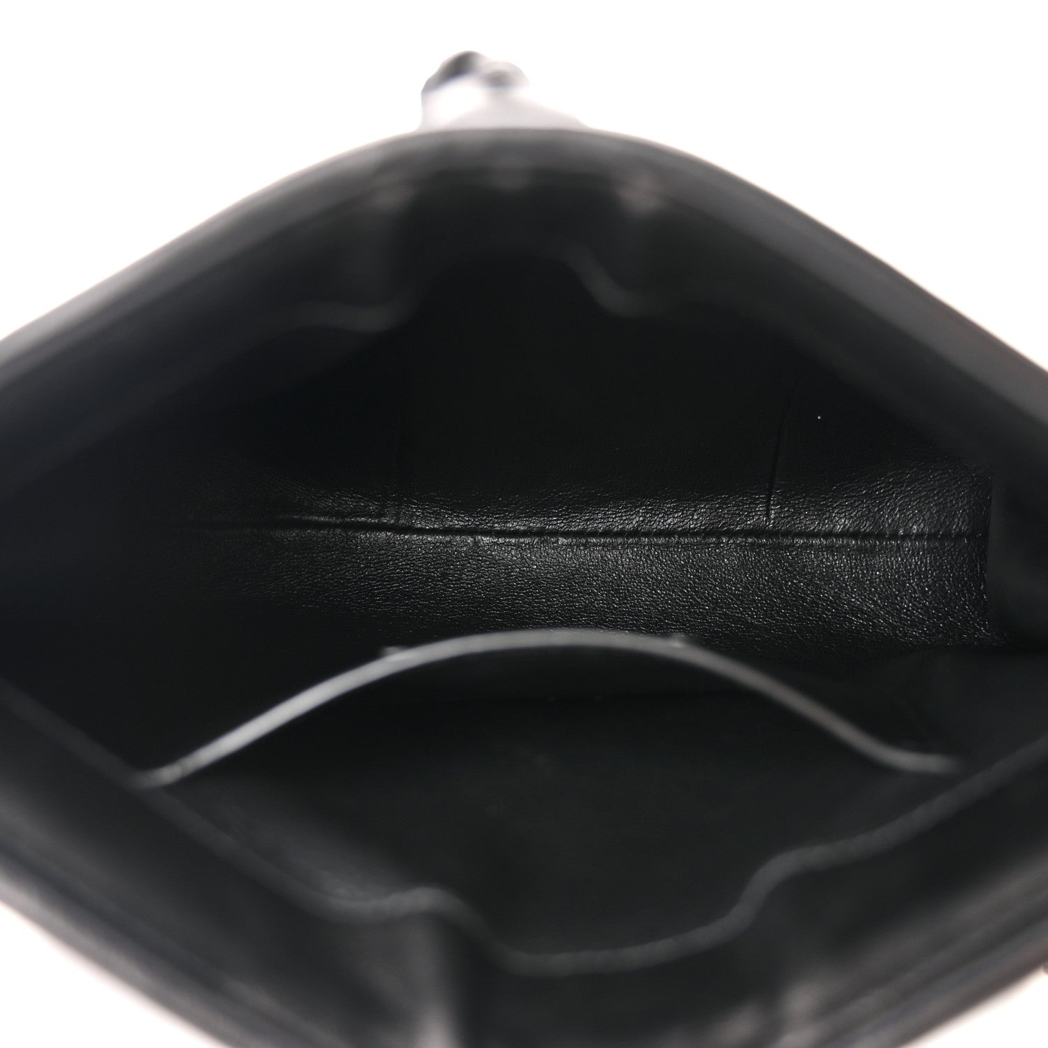 Saint Laurent Suede Woven Baby Victoire Chain Clutch Bag Black 5 of 10