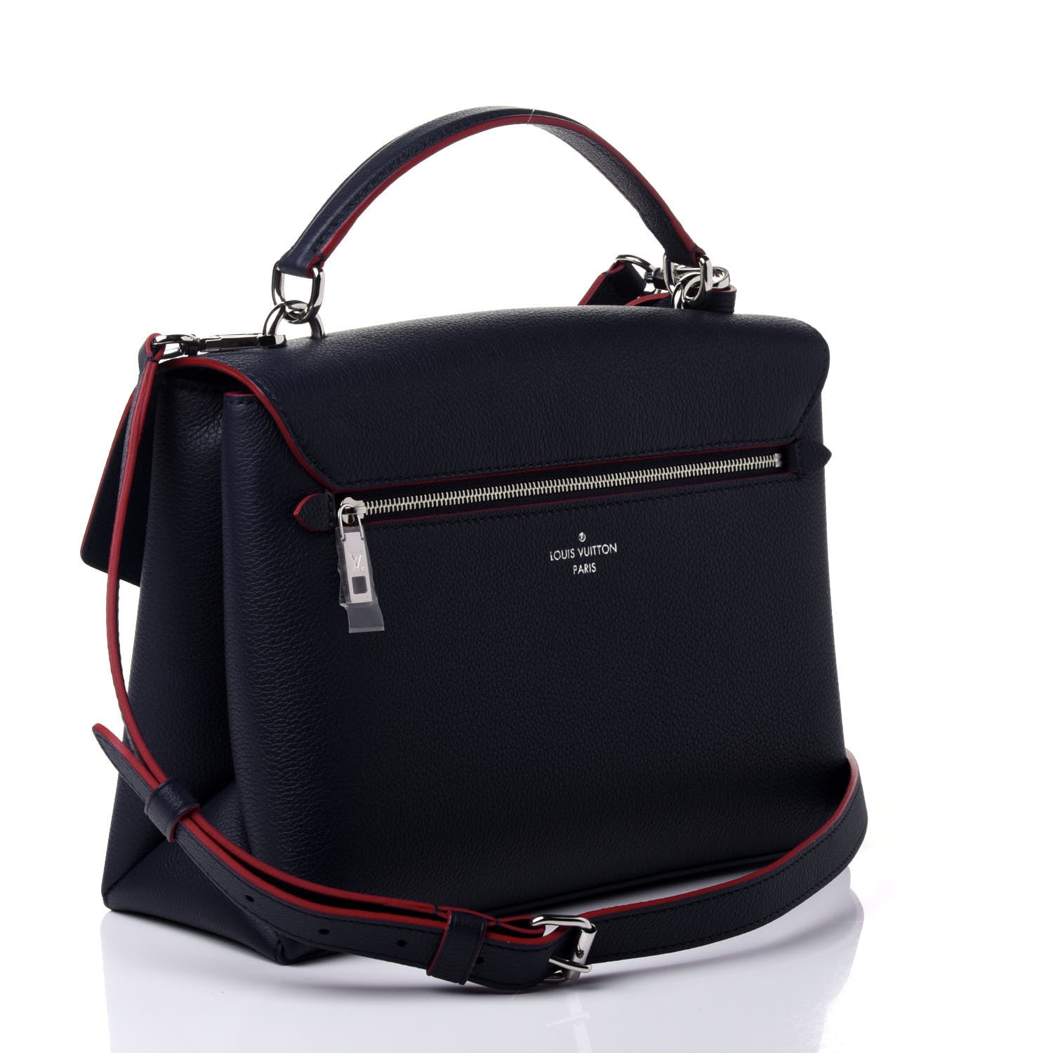 Louis Vuitton Soft Calfskin My Lockme Top Handle Marine Rouge 2 of 4