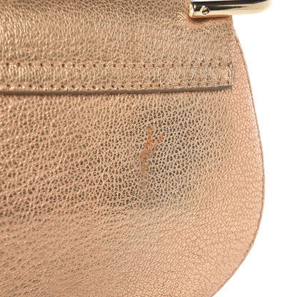 Chloe Metallic Grained Goatskin Nano Drew Shoulder Bag Abstract Gold 6 of 8