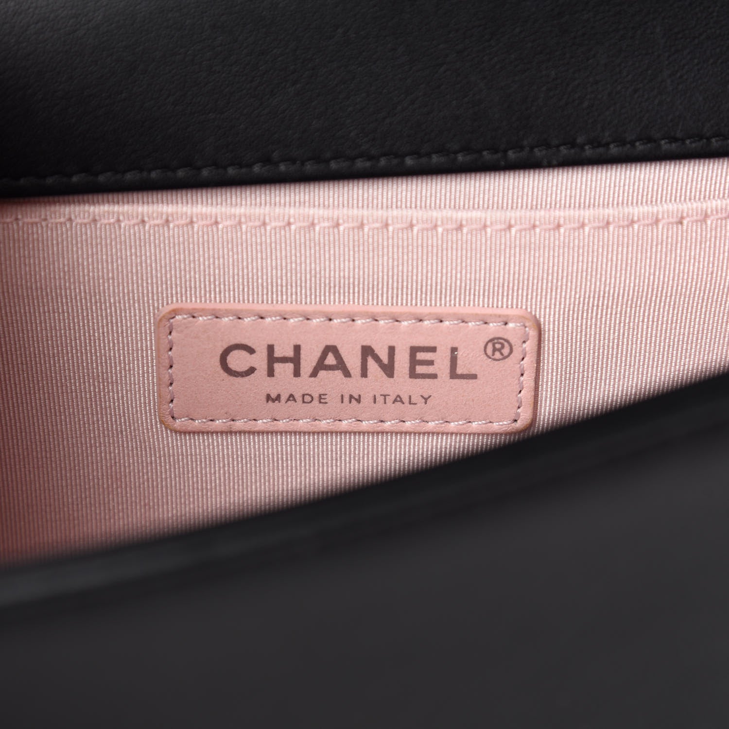 Chanel Calfskin Pearl Chevron Small Boy Flap Black 9 of 11