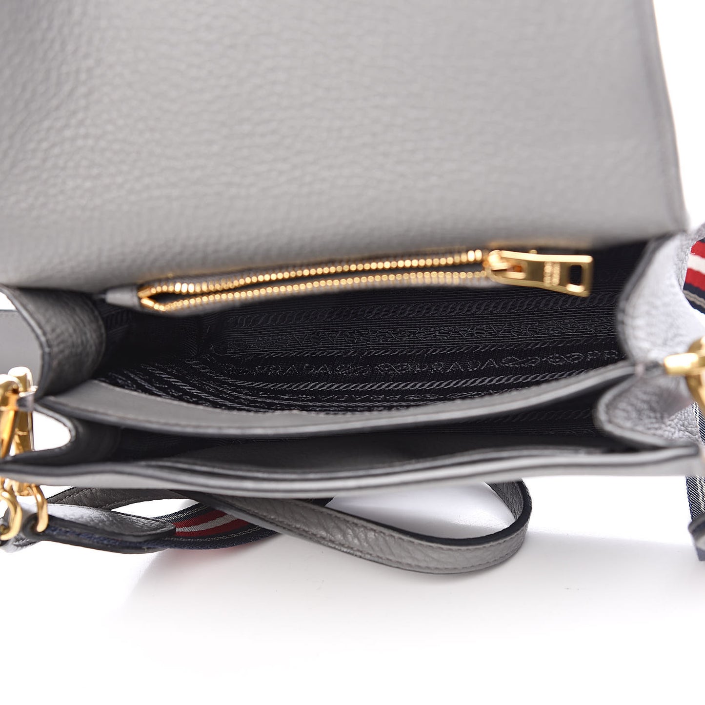 Vitello Daino Crossbody Flap Marmo