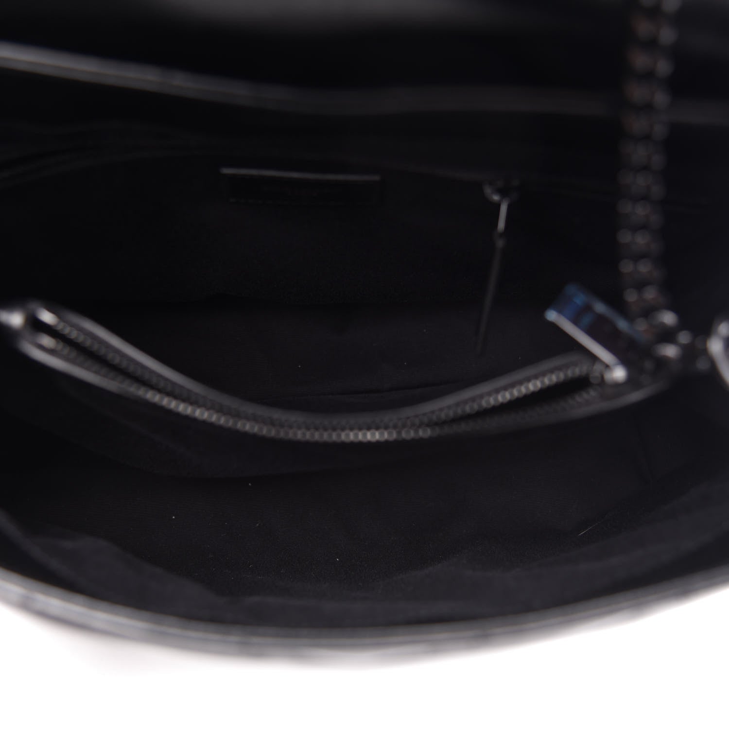 Saint Laurent Calfskin Y Quilted Monogram Medium Loulou Chain Satchel Black 5 of 12