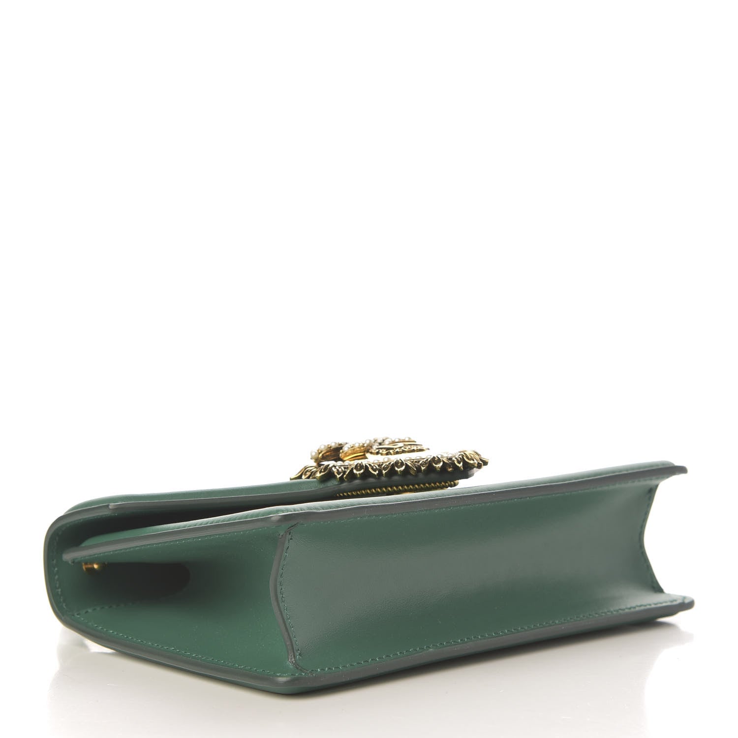 Dolce & Gabbana Smooth Calfskin Small Devotion Envelope Top Handle Bag Green 4 of 9