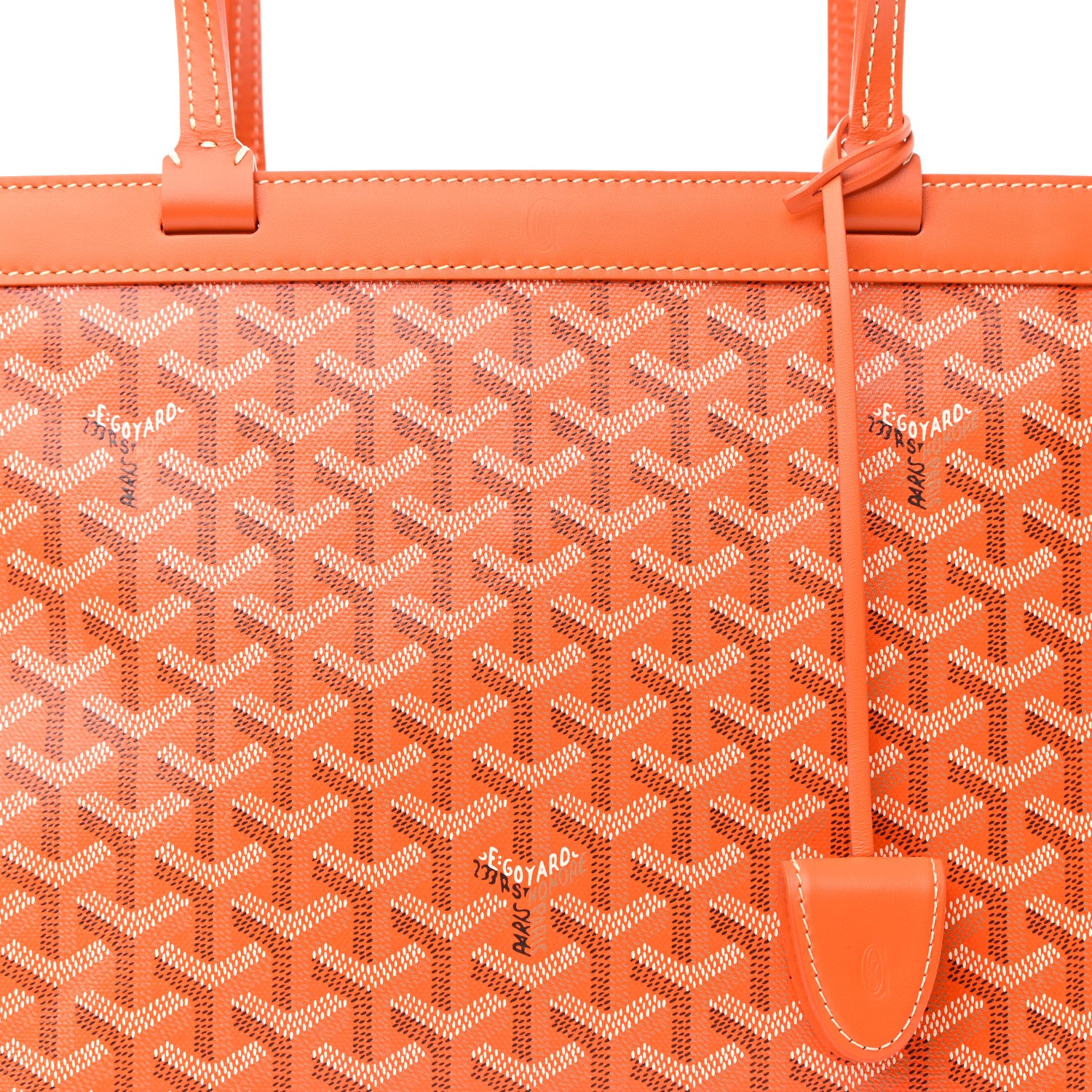 Goyard Goyardine Bellechasse PM Orange 8 of 10