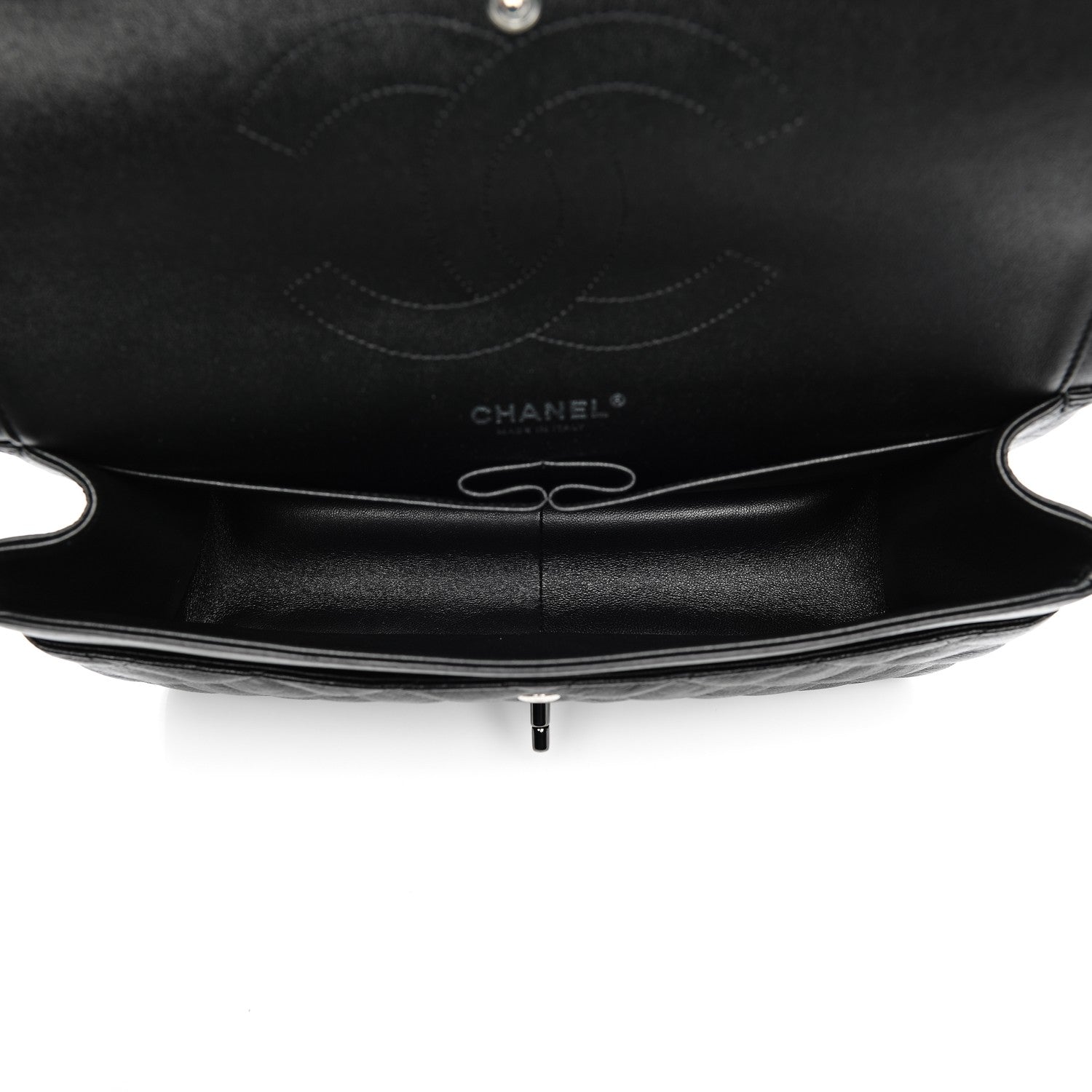 Chanel Crumpled Calfskin Quilted Jumbo Double Flap So Black 5 of 8