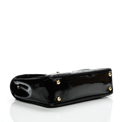 Chanel Patent Small Chevron Single Flap Black 4 of 7
