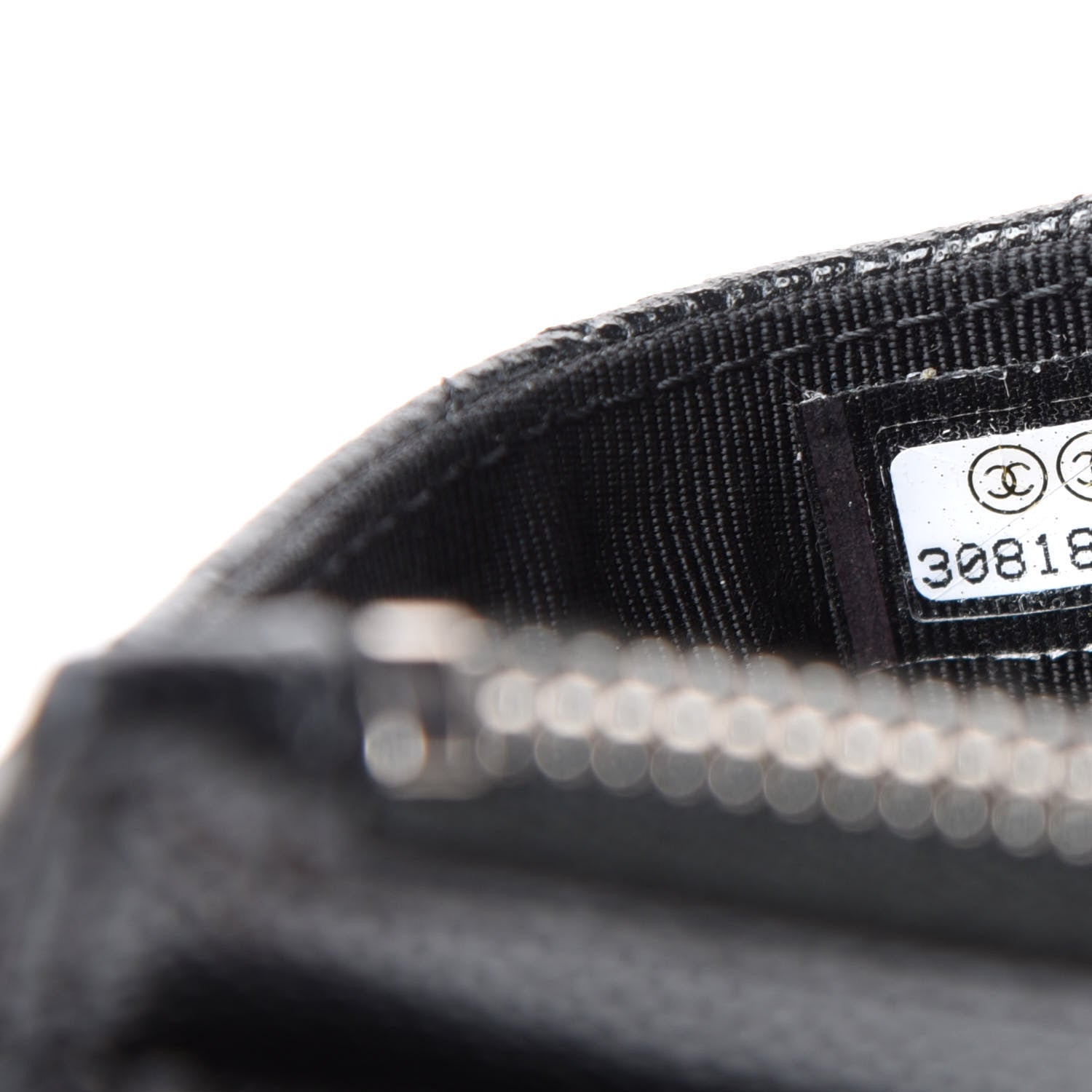 Chanel Caviar Quilted CC Zip Card Holder Black 13 of 16
