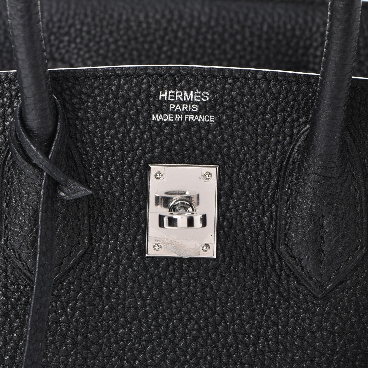 Hermes Togo Birkin 25 Black 26 of 36