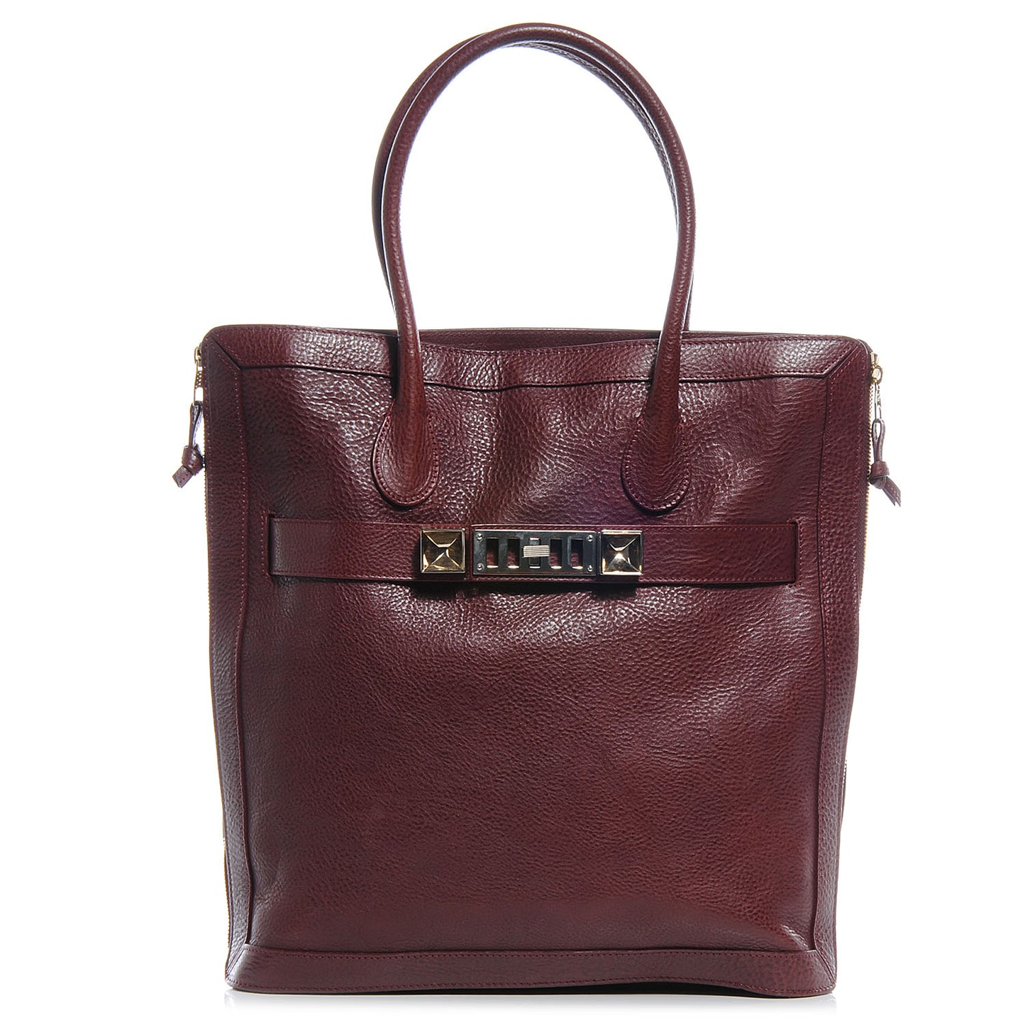 Leather PS11 Tote Burgundy