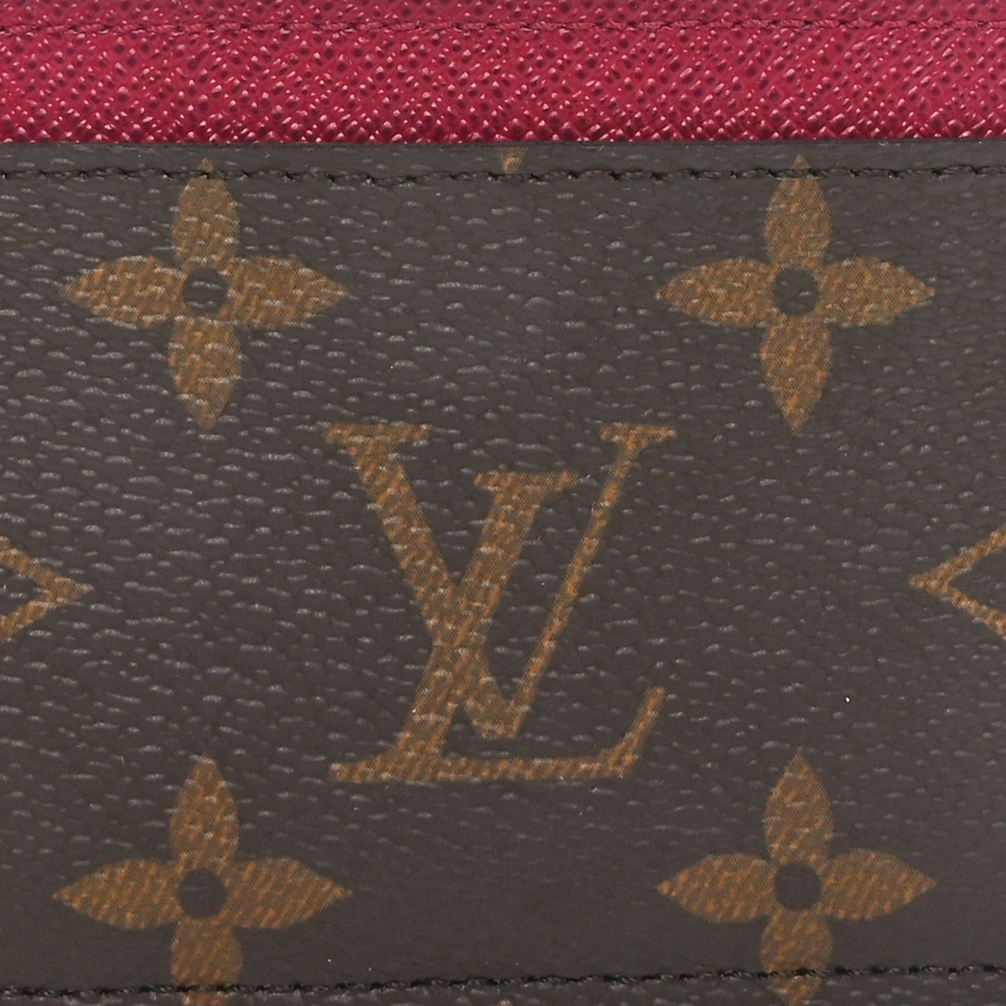 Monogram Card Holder Fuchsia