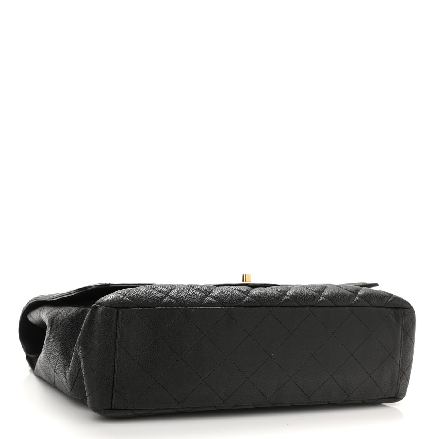 Caviar Quilted Maxi Single Flap Black
