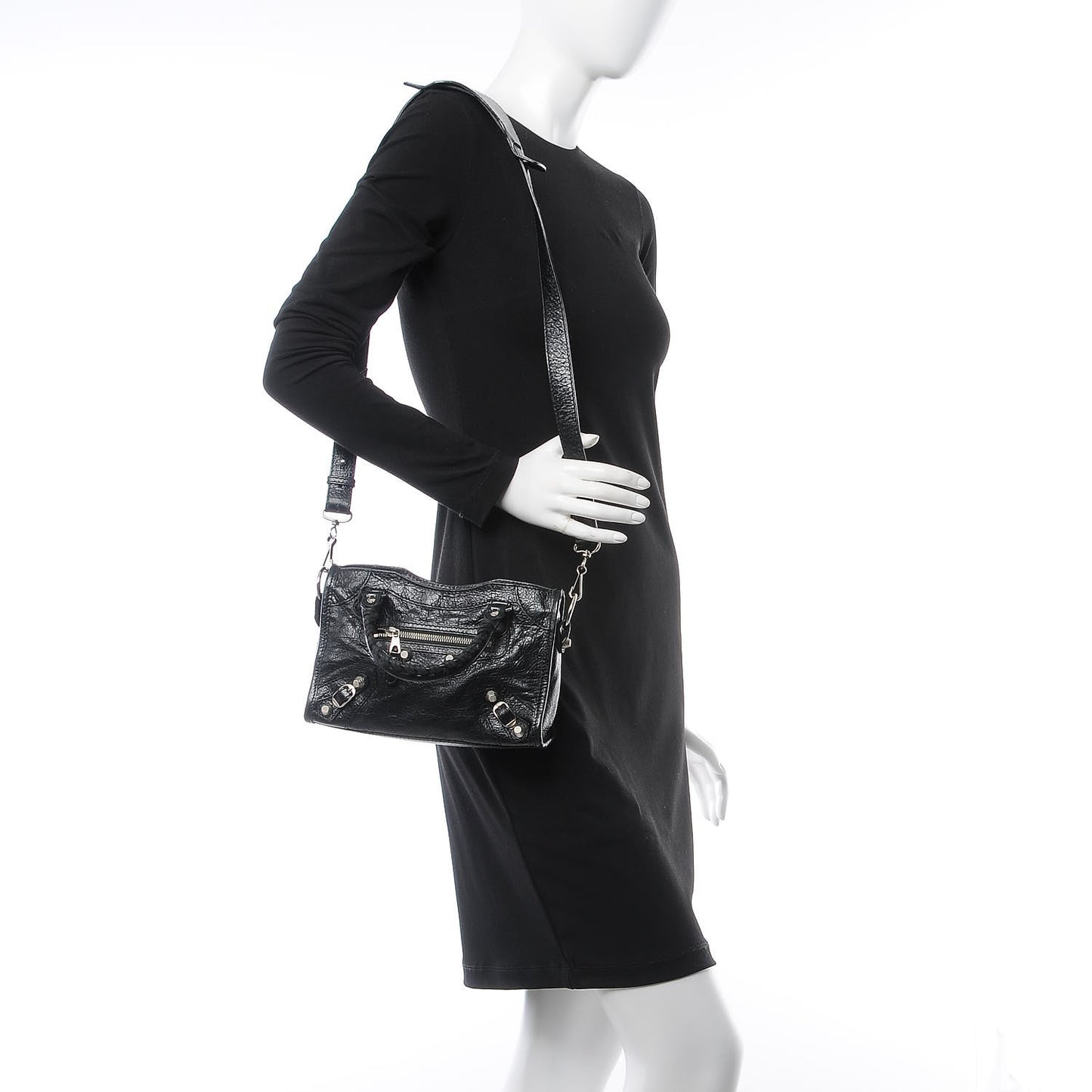 Agneau Giant 12 Silver Hardware Mini City Black