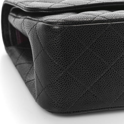 Chanel Caviar Quilted Jumbo Double Flap Black 8 of 9